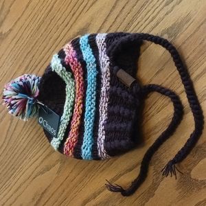 NWT, Chaos Winter Hat w/ball on top